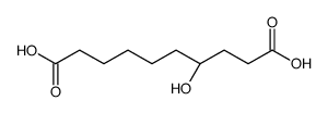 (4R)-4-hydroxydecanedioic acid Structure