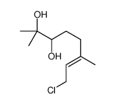 8-chloro-2,6-dimethyloct-6-ene-2,3-diol Structure
