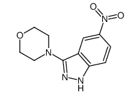 4-(5-nitro-1H-indazol-3-yl)morpholine Structure
