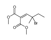 dimethyl 2-(2-bromo-2-methylbutylidene)propanedioate Structure
