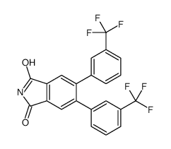 5,6-bis[3-(trifluoromethyl)phenyl]isoindole-1,3-dione Structure