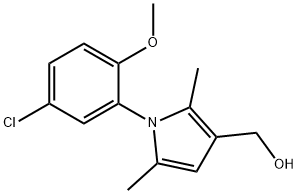 1-(5-chloro-2-methoxyphenyl)-2,5-dimethyl-1h-pyrrole-3-methanol结构式