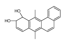(10S,11S)-7,12-dimethyl-10,11-dihydrobenzo[a]anthracene-10,11-diol结构式
