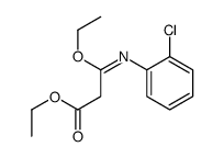 ethyl 3-(2-chlorophenyl)imino-3-ethoxypropanoate Structure