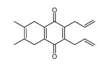 2,3-diallyl-6,7-dimethylnaphthalene-1,4-(5H,8H)-dione Structure