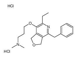 3-[(4-benzyl-6-ethyl-1,3-dihydrofuro[3,4-c]pyridin-7-yl)oxy]-N,N-dimethylpropan-1-amine,dihydrochloride结构式