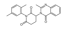 1-(2,5-dimethylphenyl)-3-(2-methyl-4-oxoquinazolin-3-yl)piperidine-2,6-dione Structure