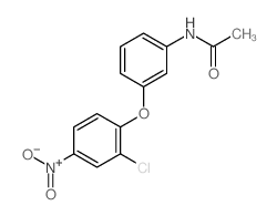 N-[3-(2-chloro-4-nitro-phenoxy)phenyl]acetamide structure