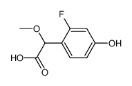 Benzeneacetic acid, 2-fluoro-4-hydroxy--alpha--methoxy- (9CI)结构式