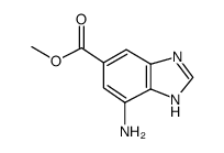 1H-Benzimidazole-5-carboxylicacid,7-amino-,methylester结构式