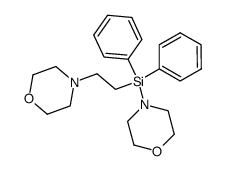 4-[(2-morpholin-4-yl-ethyl)-diphenyl-silanyl]-morpholine结构式
