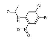 4-bromo-5-chloro-2-nitroacetanilide Structure