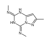 2,4-Bis(methylamino)-7-methylpyrazolo(1,5-a)-s-triazine结构式