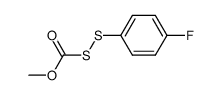 p-Fluorophenylsulfenyl methyl thiocarbonate结构式