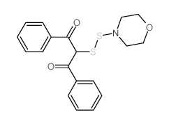 1,3-Propanedione,2-(4-morpholinyldithio)-1,3-diphenyl- Structure