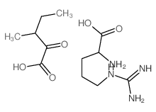 2-amino-5-(diaminomethylideneamino)pentanoic acid; 3-methyl-2-oxo-pentanoic acid Structure