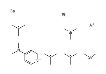 1-dimethylalumanyl-N,N-dimethyl-2H-pyridin-4-amine,λ1-stibane,tritert-butylgallane,trimethylsilicon结构式