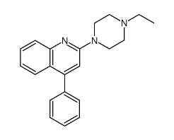 2-(4-ethyl-1-piperazinyl)-4-phenylquinoline Structure