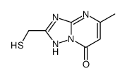 7-醇-2-巯基甲基-5-甲基[1,2,4]三唑并[1,5-A]嘧啶结构式