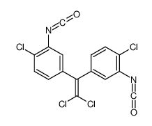 1-chloro-4-[2,2-dichloro-1-(4-chloro-3-isocyanatophenyl)ethenyl]-2-isocyanatobenzene Structure