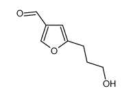 3-Furancarboxaldehyde, 5-(3-hydroxypropyl)- (9CI) structure