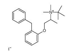 1-(2-benzylphenoxy)propan-2-yl-tert-butyl-dimethylazanium,iodide结构式