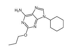 9-cyclohexyl-2-n-propoxy-9H-adenine Structure
