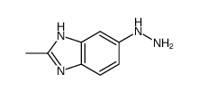 (2-methyl-3H-benzimidazol-5-yl)hydrazine Structure
