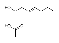 acetic acid,oct-3-en-1-ol Structure