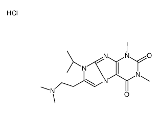 7-[2-(dimethylamino)ethyl]-2,4-dimethyl-6-propan-2-ylpurino[7,8-a]imidazole-1,3-dione,hydrochloride Structure