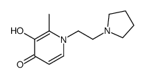 4(1H)-Pyridinone,3-hydroxy-2-methyl-1-[2-(1-pyrrolidinyl)ethyl]-(9CI) structure