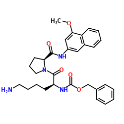 Z-Lys-Pro-4MβNA formiate salt结构式