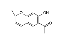 1-(7-hydroxy-2,2,8-trimethylchromen-6-yl)ethanone Structure