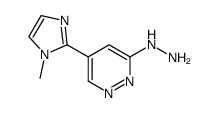 [5-(1-methyl-1H-imidazol-2-yl)-pyridazin-3-yl]hydrazine结构式