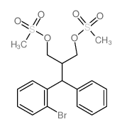 1,3-Propanediol,2-[(2-bromophenyl)phenylmethyl]-,1,3-dimethanesulfonate结构式