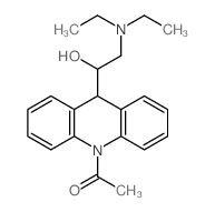 1-[9-(2-diethylamino-1-hydroxy-ethyl)-9H-acridin-10-yl]ethanone Structure