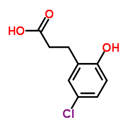 3-(5-Chloro-2-hydroxyphenyl)propanoic acid结构式