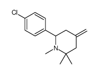 6-(4-chlorophenyl)-1,2,2-trimethyl-4-methylidenepiperidine Structure