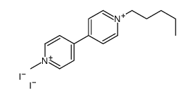 1-methyl-4-(1-pentylpyridin-1-ium-4-yl)pyridin-1-ium,diiodide结构式