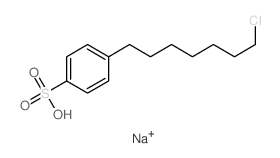 4-(7-chloroheptyl)benzenesulfonic acid结构式