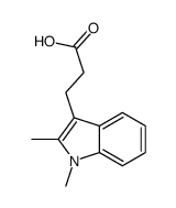 3-(1,2-dimethylindol-3-yl)propanoic acid结构式