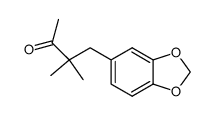 4-(benzo[d][1,3]dioxol-5-yl)-3,3-dimethylbutan-2-one结构式