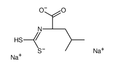N-Dithiocarboxy-L-leucine disodium salt Structure