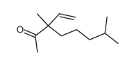 3,7-dimethyl-3-vinyloctan-2-one Structure