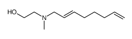 N-methyl-N(2,7-octadienyl)-2 amino ethanol结构式