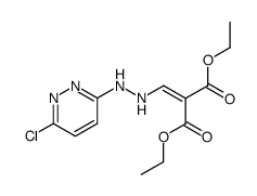 [(2-(6-chloro-3-pyridazinyl)hydrazino)methylene]propanedioic acid diethyl ester Structure