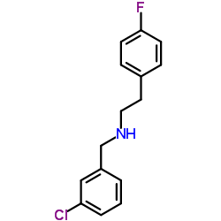 N-(3-Chlorobenzyl)-2-(4-fluorophenyl)ethanamine结构式