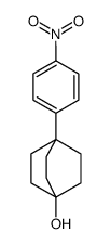 1-hydroxy-4-(4-nitrophenyl)bicyclo[2.2.2]octane结构式