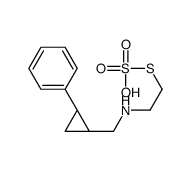 Ethanethiol, 2-((2-phenylcyclopropyl)methylamino)-, hydrogen sulfate ( ester) (E)- Structure