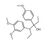 3-(p-methoxyphenyl)-4-(3',4'-dimethoxyphenyl)-3-hexanol结构式